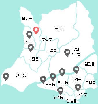 대구 북구 문화예술지도-구수산도서관 이미지